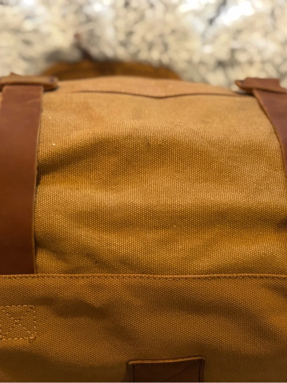 Seretvank vintage canvas messenger bag Brown